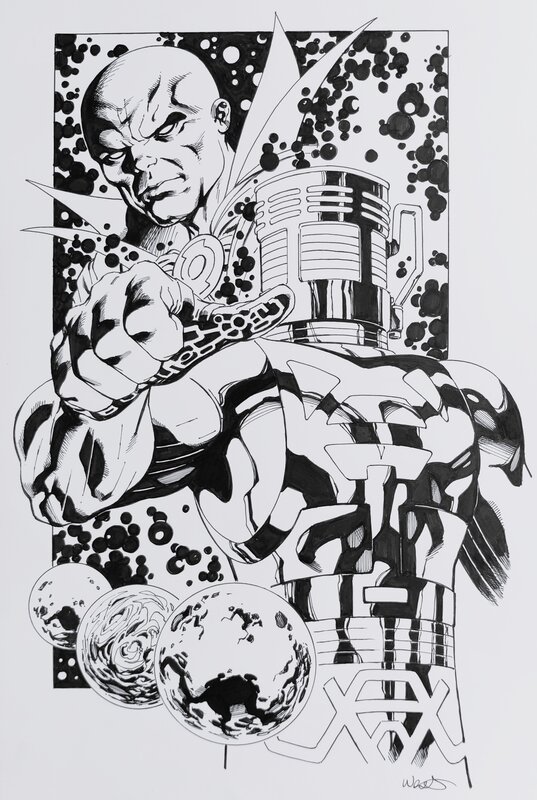 Kevin West, Arishem vs Uatu Commission - Original Illustration