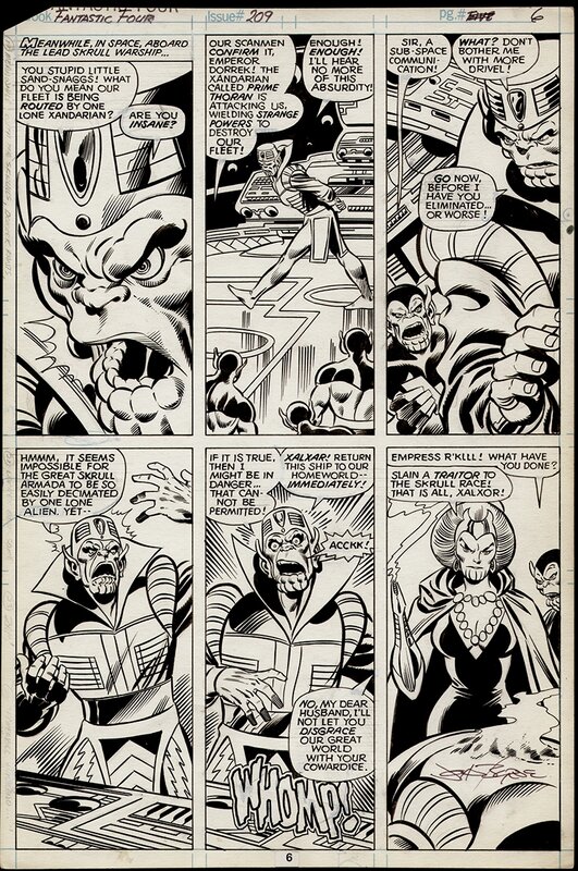 John Byrne, Joe Sinnott, Fantastic Four #209 - Byrne's first issue! Bronze Age Marvel Magic from 1979! - Planche originale