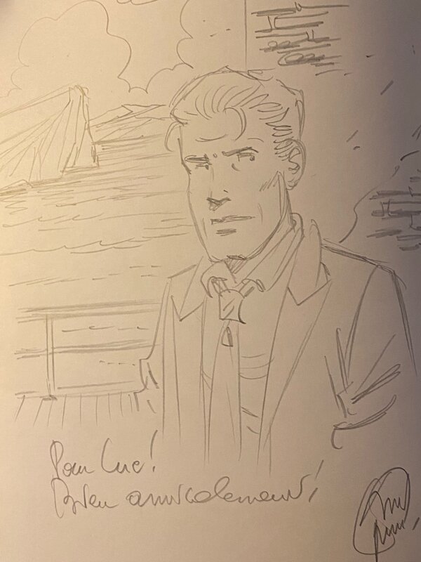 André Taymans, illustration originale, Lefranc,