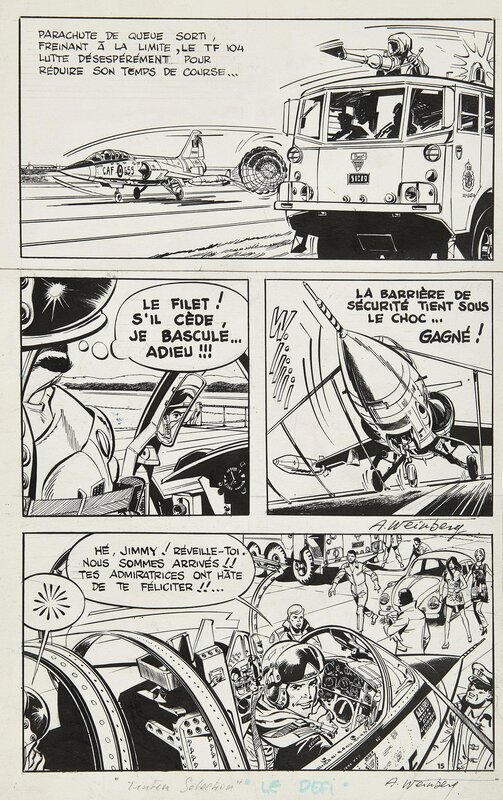 Albert Weinberg, Dan Cooper - Le Défi - p15 - Comic Strip