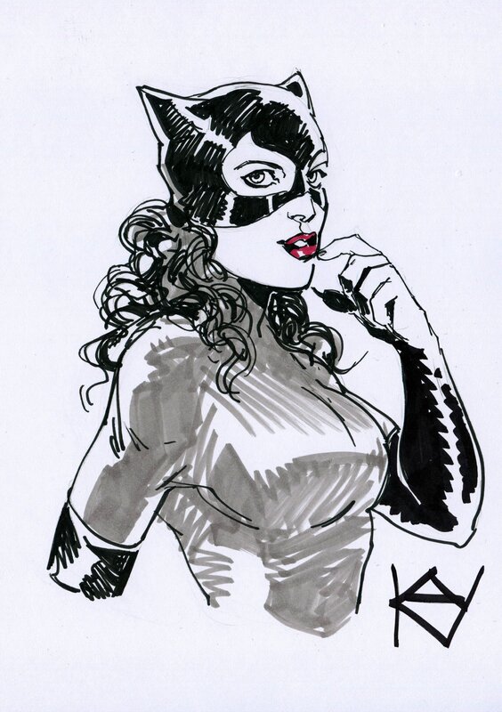 Catwoman by Natalia Zaidova - Sketch