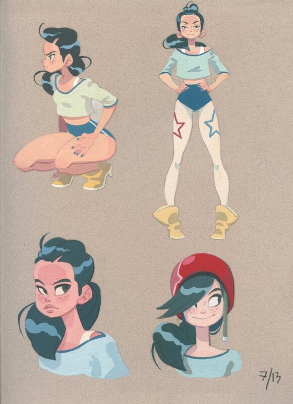 Character Design by Anna Cattish - Œuvre originale