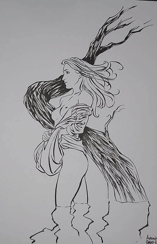 En vente - Demoiselle (10) par Antonin Gallo - Illustration originale