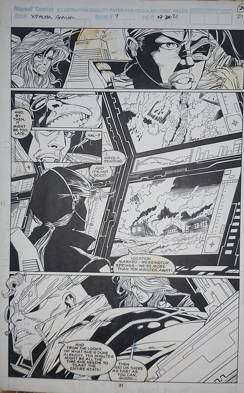 En vente - X-Factor par Joe Quesada, Joe Rubinstein - Planche originale