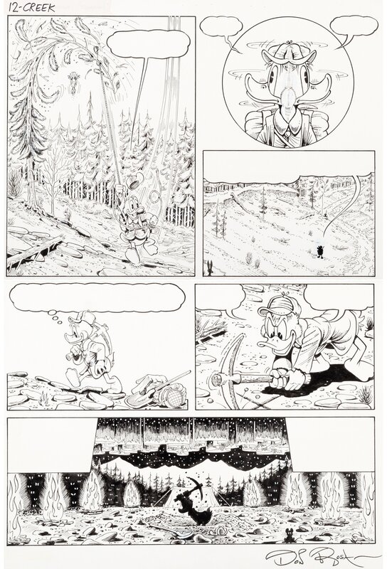 Don Rosa, 8 - Le prospecteur de la Vallée de l’Agonie Blanche - P12 - Planche originale