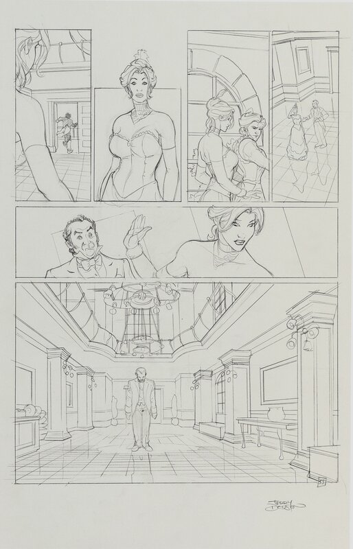 Terry Dodson, Songes T1 Page 53 (Coraline) - Planche originale