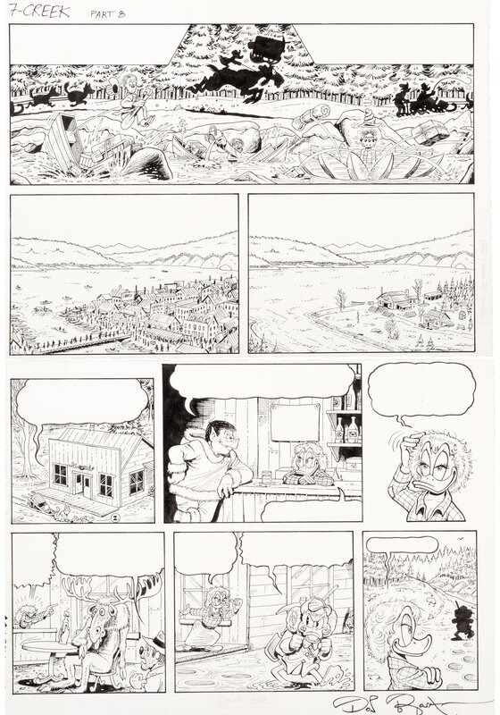 Don Rosa, 8 - Le prospecteur de la Vallée de l’Agonie Blanche - P7 - Planche originale