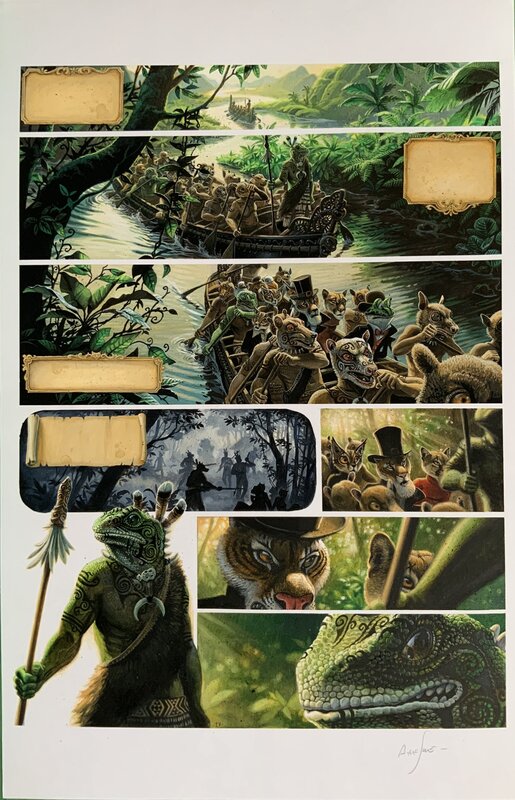 Alexis Nesme, Jules Verne, Les enfants du Capitaine Grant - Tome 3 - Planche originale