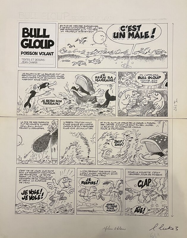 Jean Chakir, Bull Gloup poisson volant - Comic Strip