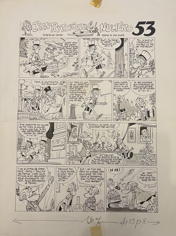 Jean Rytouceul par Jean Chakir, Guy Hempay - Planche originale