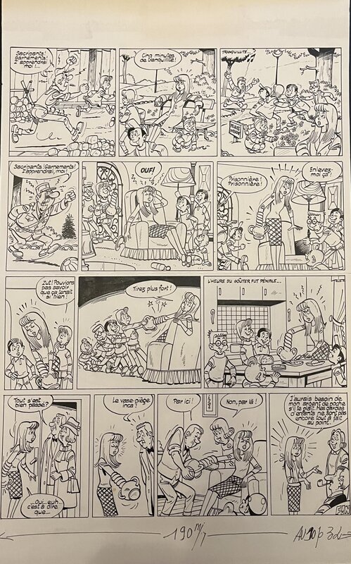 La Bande des Cinq par Jean Chakir, L. Lasfargeas - Planche originale