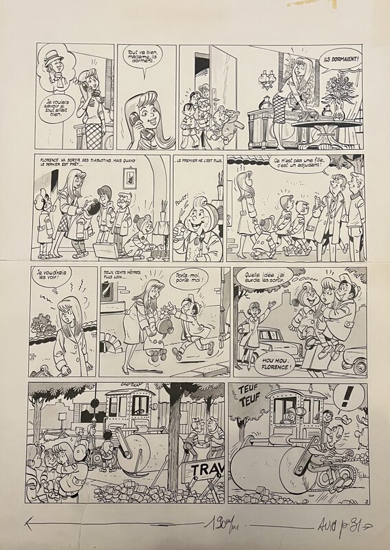 La Bande des Cinq par Jean Chakir, L. Lasfargeas - Planche originale