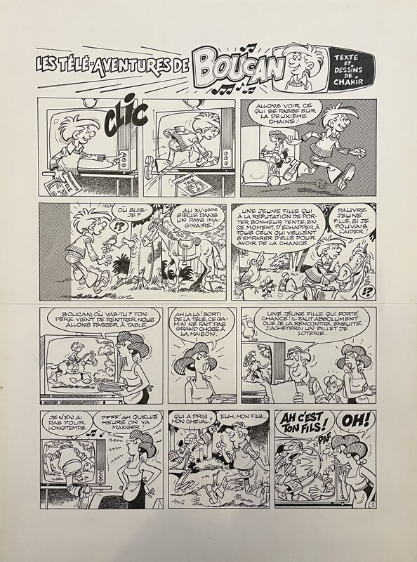 Jean Chakir, Les Télé-aventures de Boucan - Comic Strip
