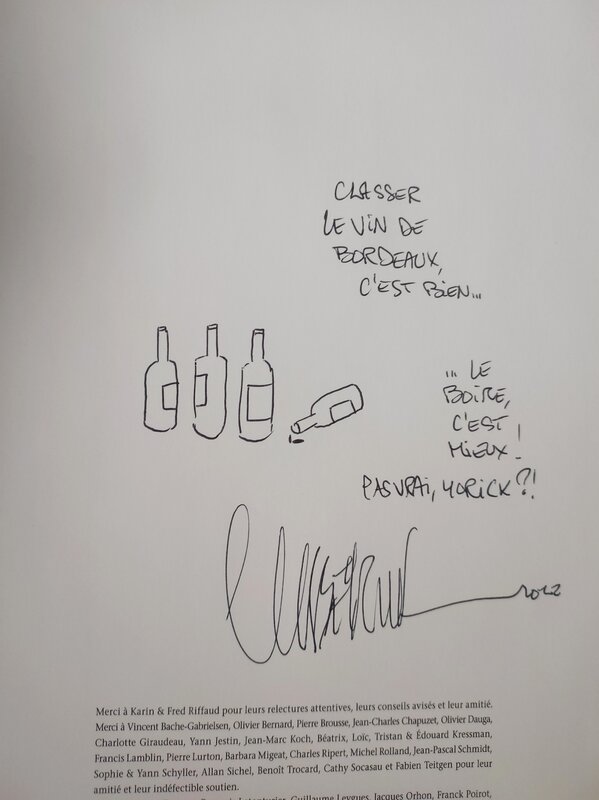 Eric Corbeyran, Châteaux Bordeaux T.5 Le classement - Sketch