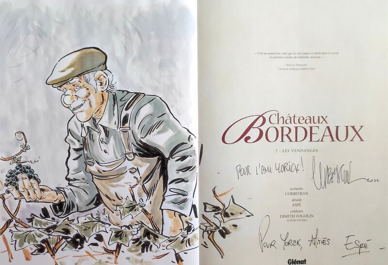 Espé, Eric Corbeyran, Châteaux Bordeaux T.7 Les vendanges - Dédicace