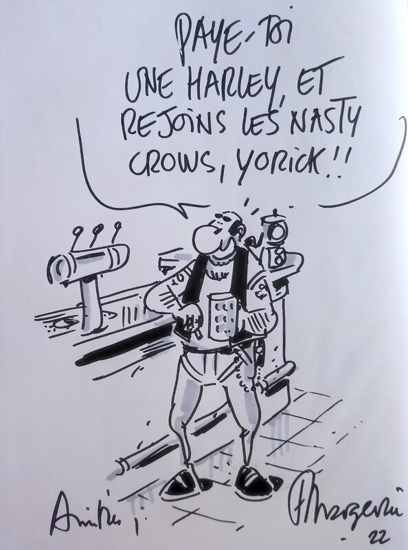Frank Margerin, Je veux une Harley T.2 Bienvenue au club! - Dédicace