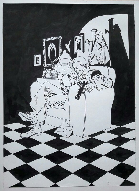 Rodolfo Torti, Jan Karta, illustration originale. - Original Illustration