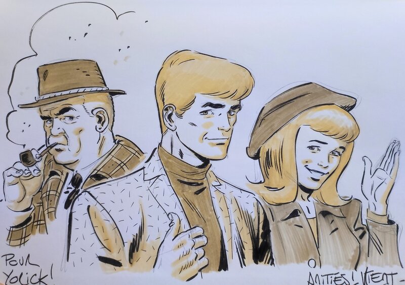 Simon Van Liemt, Les nouvelles enquêtes de Ric Hochet T.4 Tombé pour la France - Sketch
