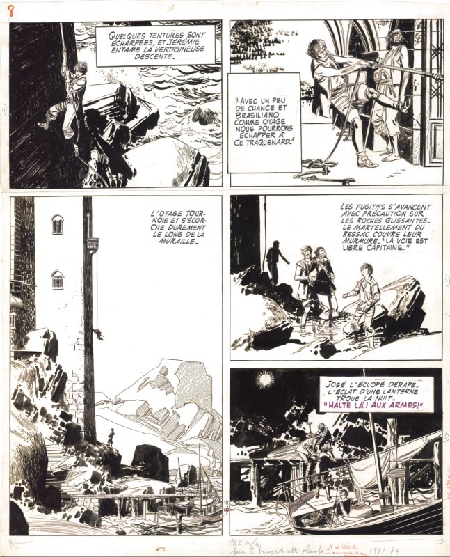Paul Gillon, Jérémie, le fort de San Juan (planche 8) - Comic Strip