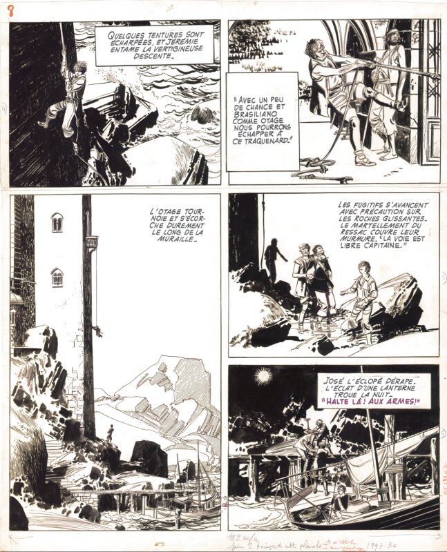 Paul Gillon, Jérémie, le fort de San Juan (planche 8) - Planche originale