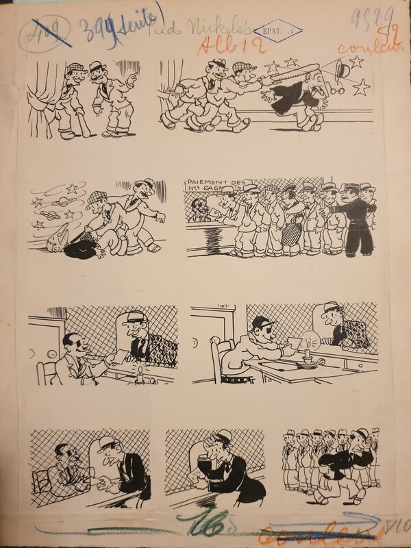 Aristide Perré, Les Pieds Nickelés dans la maquis (planche 52) - Comic Strip