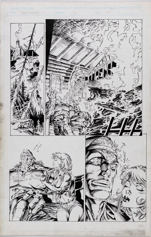 Marc Silvestri, Matt Banning, Cyberforce V2 #13 p9 - Planche originale