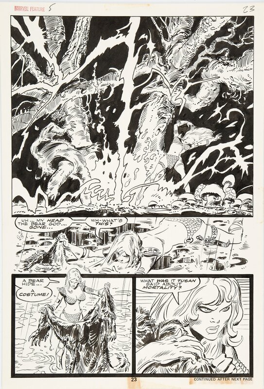 Frank Thorne, Marvel Feature Red Sonja #5 p14 : - Comic Strip