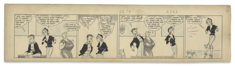 Chic Young, Alex Raymond, Daily Blondie 