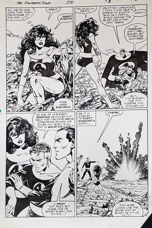 John Byrne, Fantastic Four #270 p11 - Planche originale
