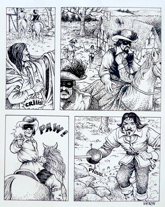 Jean Vern, Capitaine Fracasse 2 - Planche originale