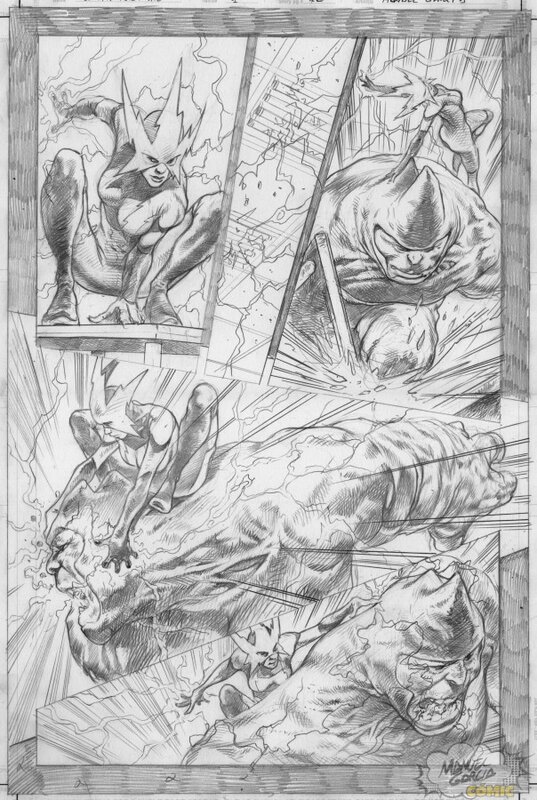 Thunderbolts par Manuel Garcia - Planche originale