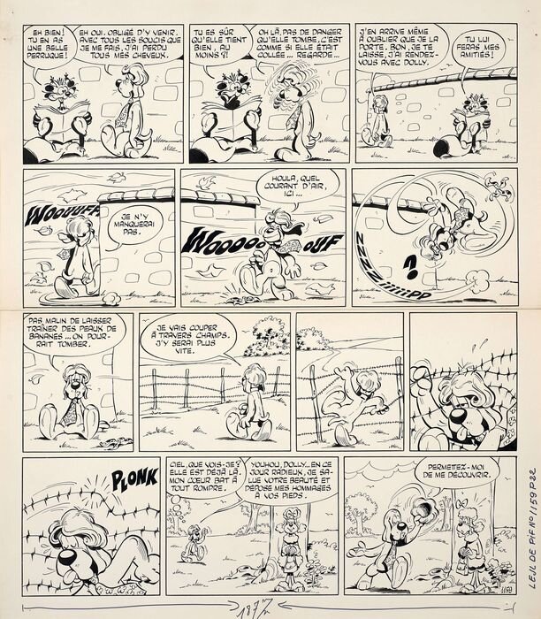 Gai-Luron par Gotlib - Planche originale