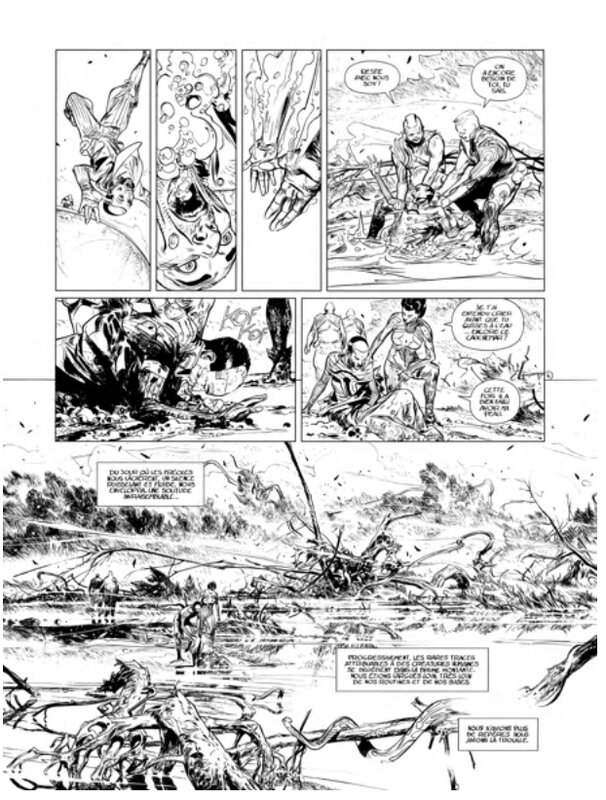 Éric Henninot, La Horde du contrevent tome 4 planche   4 - Planche originale