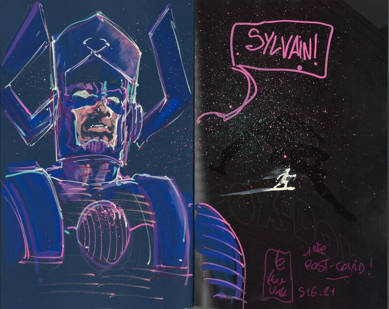 Galactus par Laurent Lefeuvre - Dédicace