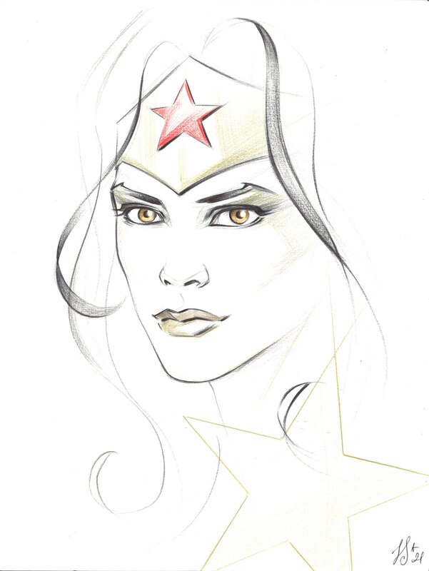 Wonder Woman par Lucky Star, Stephanie Lavaud - Dédicace
