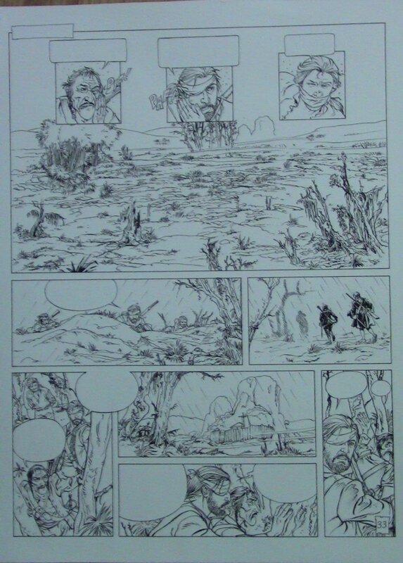 Daniel Redondo, Barbe ROUGE LA JEUNESSE PAGE 33 - Planche originale