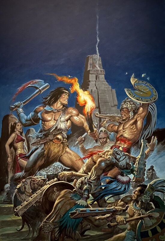 Earl Norem - Savage Sword of Conan #166 - Original Cover
