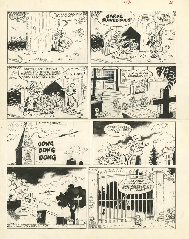 Macherot, Sibylline Les cravattes noires 1977 - Comic Strip
