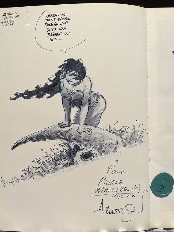 Lanfeust de Troy by Didier Tarquin, Scotch Arleston - Sketch