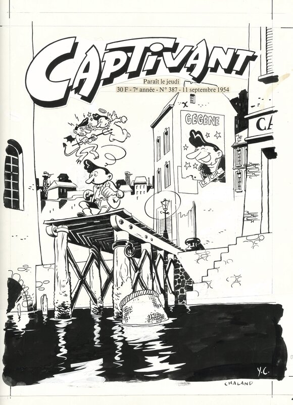 For sale - Yves Chaland, COUVERTURE CAPTIVANTE - Comic Strip For sale - Yves Chaland, COUVERTURE CAPTIVANTE - Comic Strip