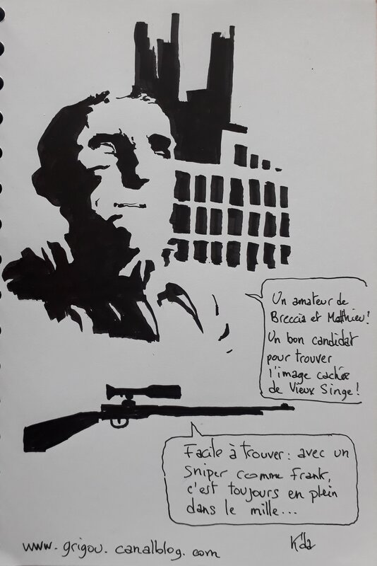 Frank le sniper par Grégoire Bonne - Dédicace