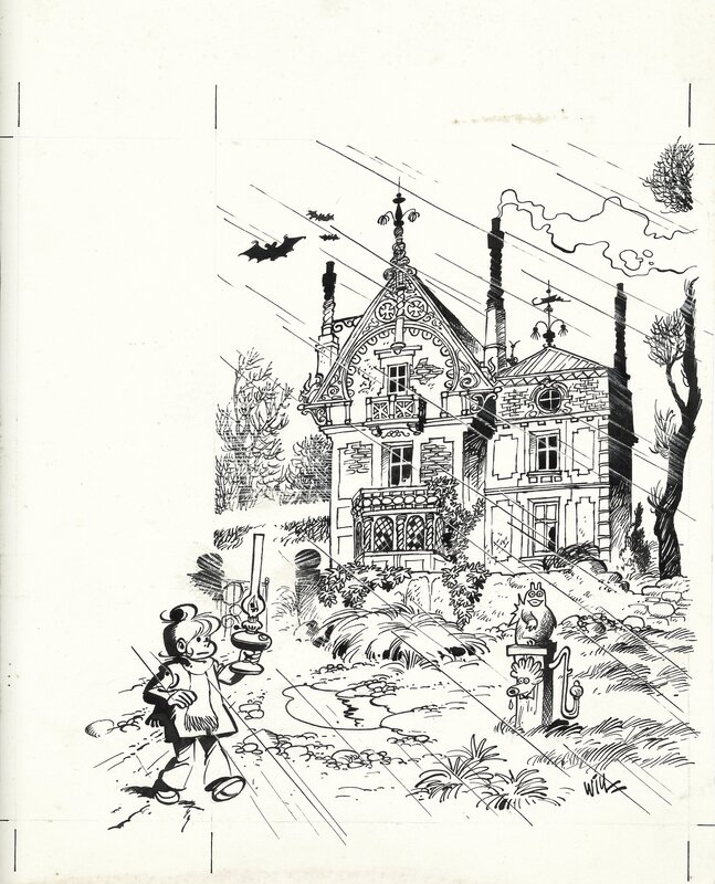 For sale - Will, André Franquin, Yvan Delporte, Raymond Macherot, Couverture Spirou d'Isabelle - Comic Strip