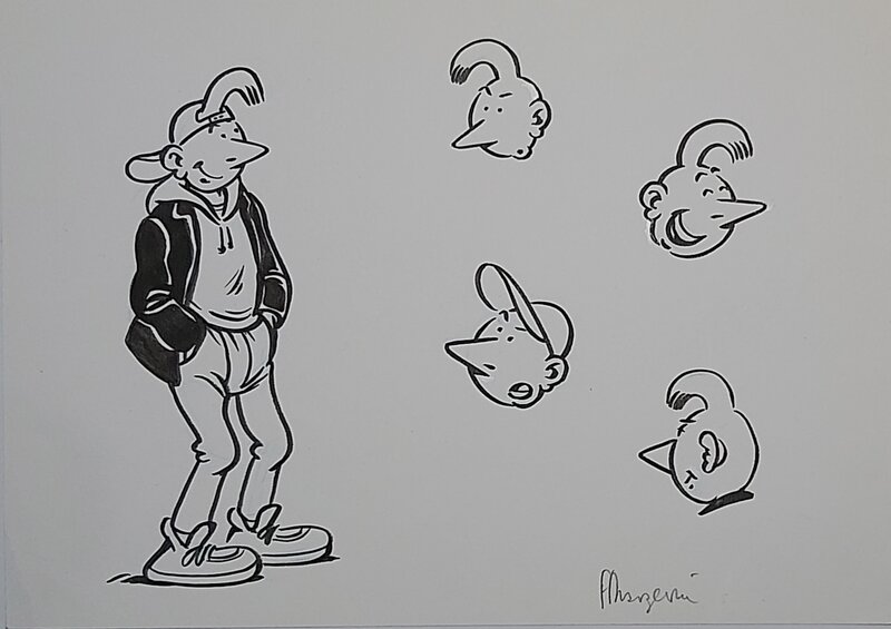 For sale - Manu by Frank Margerin - Original Illustration