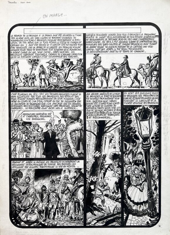 Franz, Jean-Luc Vernal, Bruxelles, mille ans d'épopées (planche 54) - Comic Strip