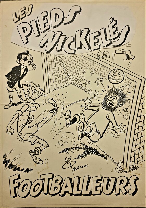 René Pellos, Les Pieds Nickelés footballeurs - Couverture originale