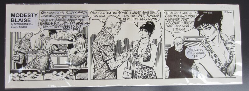 Modesty Blaise par Romero - Planche originale