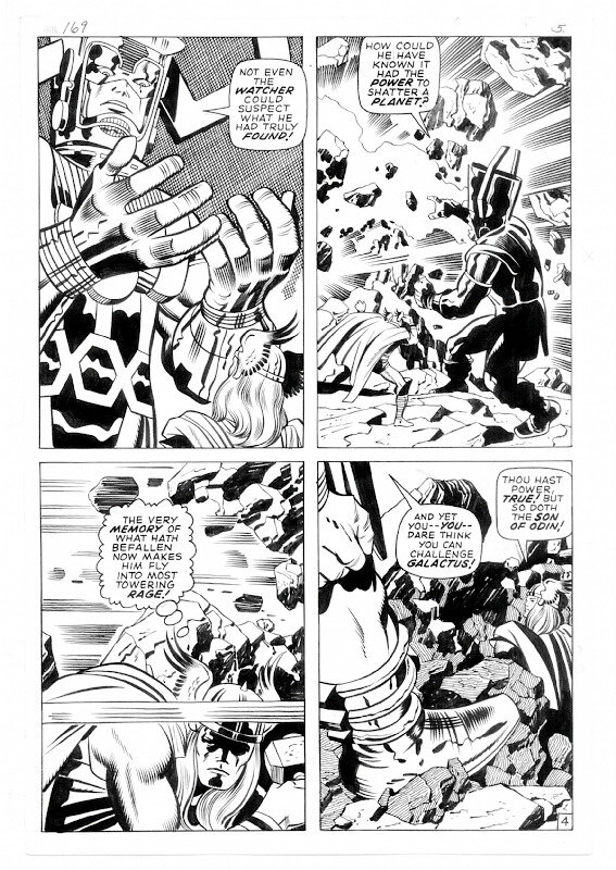 Thor 169 par Jack Kirby, George Klein - Planche originale