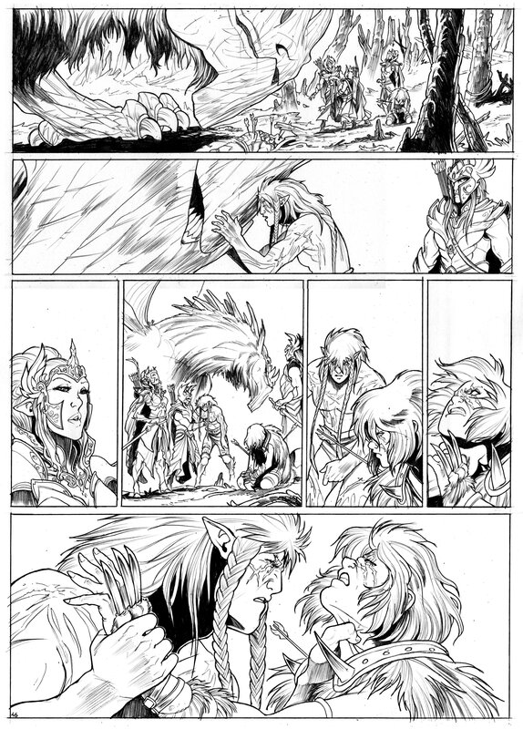 For sale - Elfes t08 page 46 by Stéphane Bileau - Comic Strip