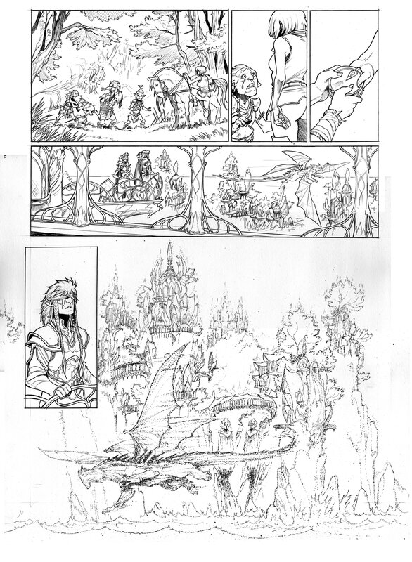 For sale - Elfes t08 page 49 by Stéphane Bileau - Comic Strip