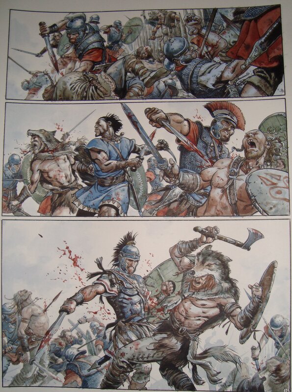 Les AIGLES DE ROME par Enrico Marini - Planche originale